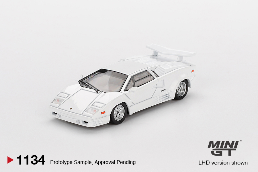 Lamborghini Countach 2th Anniversary White Mini GT